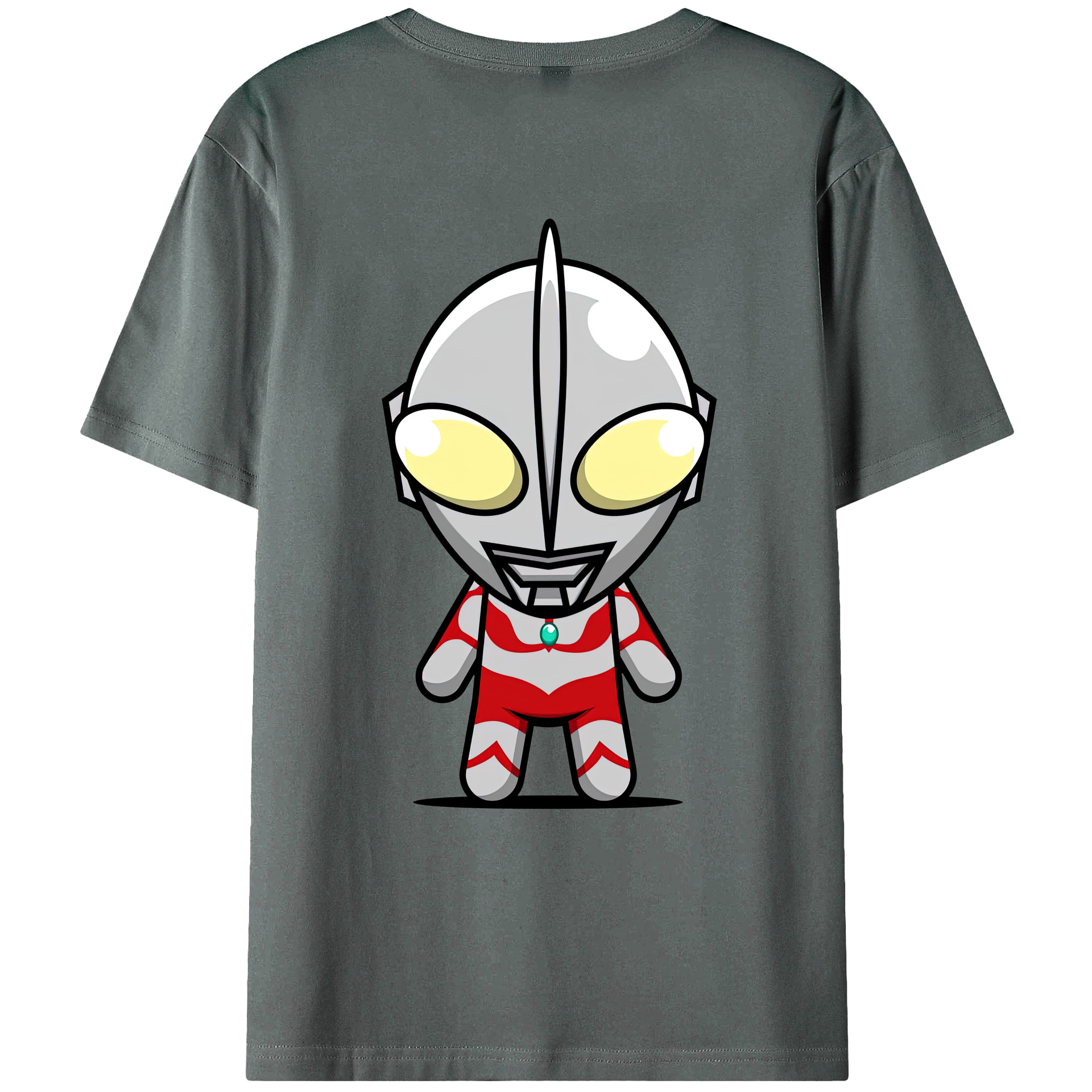 （画像用） ウルトラマン Ultraman 綿100％ メンズ半袖Tシャツ（バックプリント） 通気性